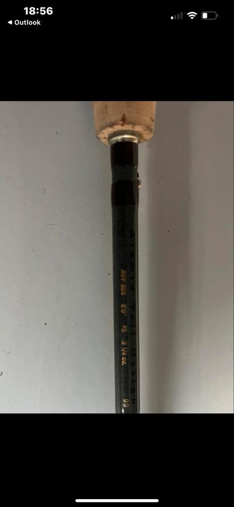 Fenwick Techna AV 8ft #5 Vliegenhengel, Watersport en Boten, Hengelsport | Vliegvissen, Gebruikt, Overige typen, Ophalen