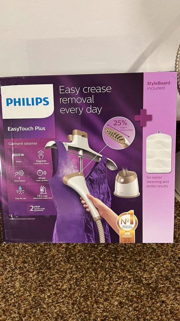 Philips EasyTouch Plus Kledingstomer - 1600W, Witgoed en Apparatuur, Stoomapparaten, Nieuw, Kledingstomer, Ophalen of Verzenden