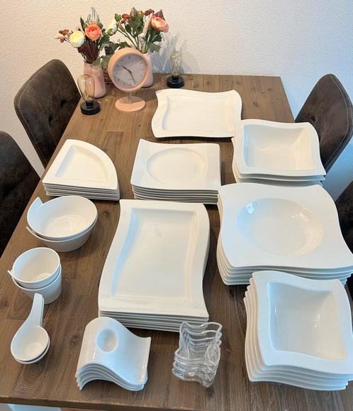 Villory & Boch new wave compleet servies, Huis en Inrichting, Keuken | Servies, Zo goed als nieuw, Overige stijlen, Porselein