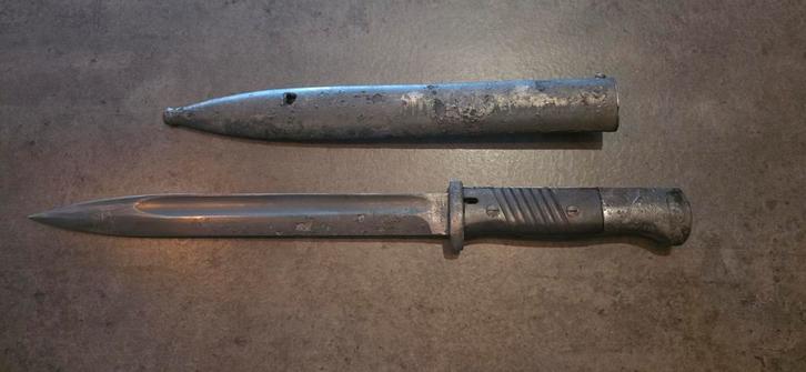 Nummer gelijke Orginele WW2 Duitse K98 Mauser Bajonet, Verzamelen, Militaria | Tweede Wereldoorlog, Mes of Dolk, Duitsland, Ophalen of Verzenden