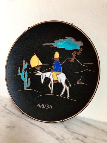 Vintage Ruscha West Germany Wandbord Aruba beschikbaar voor biedingen