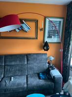 Rode booglamp design super mooi, Huis en Inrichting, Lampen | Hanglampen, Verzenden, Zo goed als nieuw, Metaal, 75 cm of meer