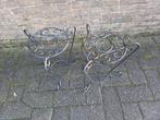 Setje ijzeren plantentafels, Ophalen, Gebruikt, Overige materialen, 2 zitplaatsen