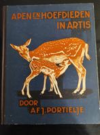 Apen en Hoefdieren in Artis 1940 Verkade album (compleet), Boeken, Prentenboeken en Plaatjesalbums, Gelezen, A.F.J. Portielje