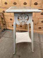 Wit Art Nouveau tafeltje bijzettafeltje plantentafeltje, Antiek en Kunst, Ophalen