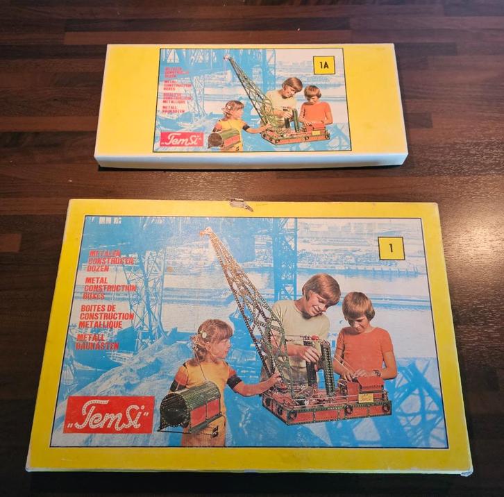 Temsi constructiedozen 1 en 1A, Verzamelen, Speelgoed, Gebruikt, Ophalen of Verzenden
