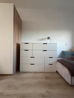 Witte Ikea Nordli ladekast - 8 lades, Ophalen, 100 tot 150 cm, 50 tot 100 cm, Zo goed als nieuw