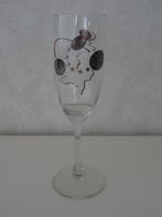 Champagneglas met opdruk guldens, euromunt en Nederland (nw), Ophalen of Verzenden, Nieuw