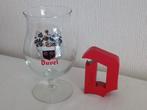 Duvel bierglas en flessenopener, Ophalen of Verzenden, Zo goed als nieuw, Glas of Glazen, Duvel