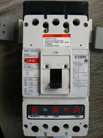 Circuit Breaker 400 Amp-600 Volt-Cutler-Hammer beschikbaar voor biedingen