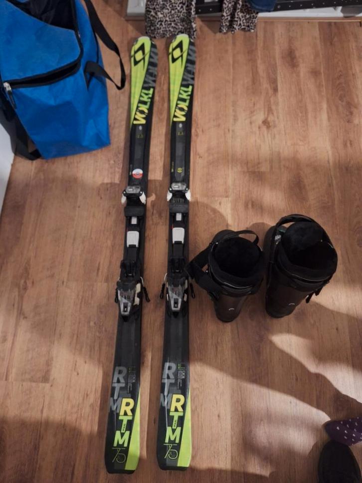 Ski's en skischoenen - Volkl RTM 75 - 166cm, Sport en Fitness, Skiën en Langlaufen, Gebruikt, Ski's, Skiën, Carve, 160 tot 180 cm