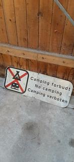 verboden te kamperen bord. deens, Verzenden, Gebruikt