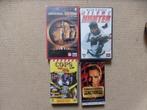 4 vhs video films oa Silent Hunter Cops Last Action Hero etc, Alle leeftijden, Ophalen of Verzenden, Gebruikt, Actie en Avontuur