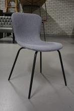Leuke grijze eetkamerstoelen FENNA Light & Living stof grijs, Huis en Inrichting, Nieuw, Ophalen of Verzenden, Metaal, Grijs