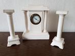 ANTIEK DRIEDELIG KLOKKENSTEL, Antiek en Kunst, Antiek | Klokken, Ophalen of Verzenden