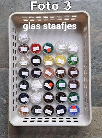 GLASSTAAFJES DIVERSE MATEN beschikbaar voor biedingen