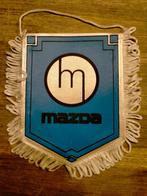 Mazda blauw logo vintage auto vaantje logo merk, Verzamelen, Verzenden, Gebruikt, Auto's