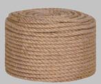 Jutetouw ongeveer 35 meter 12 mm dik, Watersport en Boten, Accessoires en Onderhoud, Ophalen of Verzenden, Zo goed als nieuw, Lijn of Blok