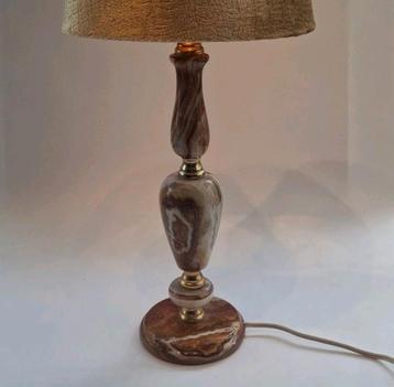 Mooie Hoge Vintage Onyx Lampvoet beschikbaar voor biedingen