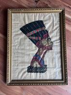 Schilderij met lijst op linnen, Antiek en Kunst, Ophalen of Verzenden