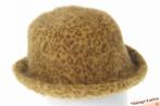 Vintage Dameshoed Koan luipaard beige bruin angora 56-57, 56 of 57 cm (M, 7 of 7⅛ inch), KOAN, Hoed, Ophalen of Verzenden
