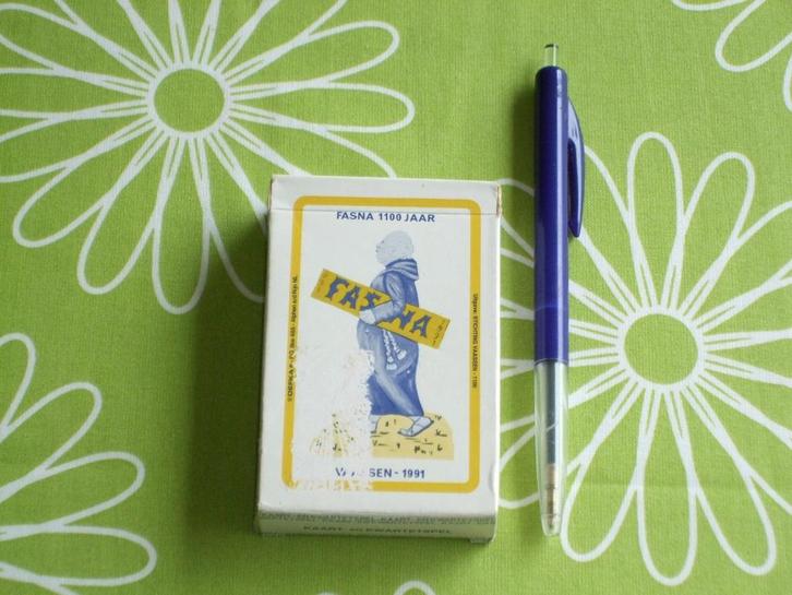 Fasna 1100 jaar kaart en kwartet spel - Stichting Vaassen, Verzamelen, Speelkaarten, Jokers en Kwartetten, Zo goed als nieuw, Kwartet(ten)