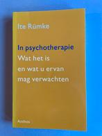 In psychotherapie - Ite Rümke - Nieuw, Boeken, Ophalen of Verzenden, Nieuw, Klinische psychologie