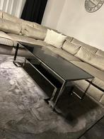 NIEUW! Eric Kuster stijl salontafels smoke glas zilver frame, Huis en Inrichting, Tafels | Salontafels, Glas, Ophalen of Verzenden