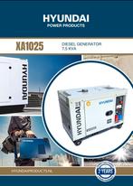 Hyundai diesel generator XA1025 silent, Ophalen of Verzenden, Nieuw, Dieselmotor