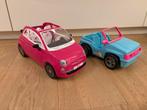 Twee leuke Barbie auto’s Fiat 500 en jeep, Ophalen of Verzenden, Gebruikt, Barbie
