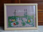 Kikkerborduurwerk, 44 x 56 cm, Kinderen en Baby's, Kinderkamer | Inrichting en Decoratie, Ophalen of Verzenden, Zo goed als nieuw
