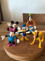 5 retro disney figuren buigbaar, Verzenden, Mickey Mouse, Zo goed als nieuw, Beeldje of Figuurtje