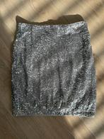 zilveren rok met gltters pailetten DIVIDED H&M maat XS., H&M, Overige kleuren, Ophalen of Verzenden, Zo goed als nieuw
