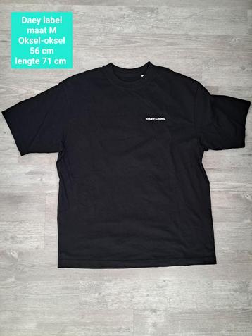 Zwart Daey Label T-shirt - Maat M - Unisex beschikbaar voor biedingen