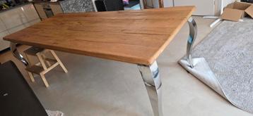 Massief Eiken Eettafel van Rofra 240x100 beschikbaar voor biedingen