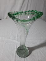 Mooie antieke glazen vaas, jaren 20, Antiek en Kunst, Antiek | Glas en Kristal, Ophalen of Verzenden