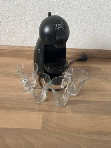 Krups Dolce Gusto + 4 originele glazen – complete set beschikbaar voor biedingen