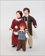 Caco klassieke familie, vader (14cm), moeder (13cm), zoon (8, Caco-doll@hogrefe.ch, Nieuw, Ophalen of Verzenden, Cacodoll