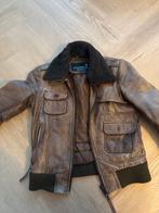Goosecraft Leren Bomberjack - Maat xs, Ophalen, Gedragen, Maat 46 (S) of kleiner, Bruin