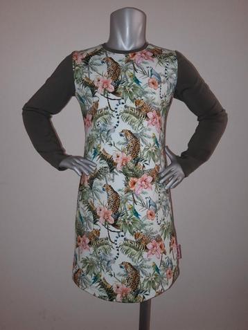 Maat 98-104 meisjes jurkje met luipaard Nieuw  beschikbaar voor biedingen