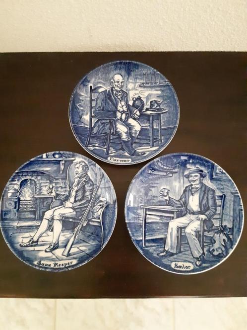 3 st engelse wandbordjes, Antiek en Kunst, Antiek | Wandborden en Tegels, Ophalen