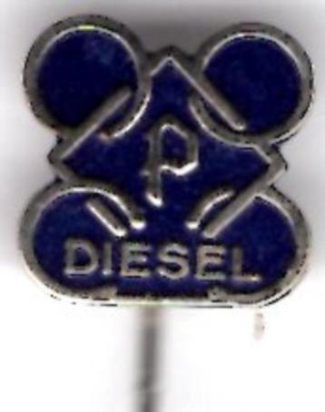 Perkins diesel motoren blauw op zilverkleurig speld( T_168 ) beschikbaar voor biedingen