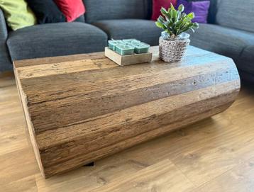 Salontafel Recycled Railwood - Truckwood Oval beschikbaar voor biedingen