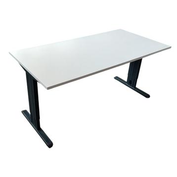 Tweedehands T-poot Bureau Lichtgrijs Antraciet B160xD80 beschikbaar voor biedingen