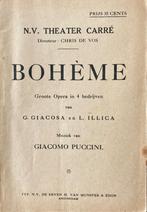 BohemeBOHEME Puccini 1930 tekstboekje in goede staat, Gelezen, Puccini, Artiest, Ophalen of Verzenden