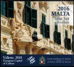Malta BU-Jaarsets 2016, 2017 & 2018 "Valletta-blisters", Postzegels en Munten, Munten | Europa | Euromunten, Setje, Overige waardes