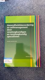 Gezondheidsbevordering en zelfmanagement door verpleegkundig, Ophalen of Verzenden, Zo goed als nieuw, Barbara Sassen