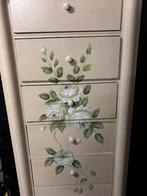 Biedermeier kast beschilderd 🌺, Ophalen, Gebruikt, 50 tot 100 cm, Met lade(s)