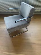 Zuiver Ridge Rib Lounge Chair  Grijs, Ophalen, Zo goed als nieuw, Metaal, Eén