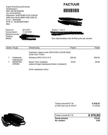 Whirlpool  beschikbaar voor biedingen